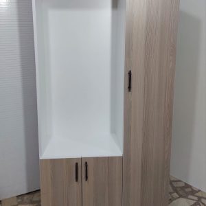 Üç Kapaklı Ahşap Görünümlü Portmanto